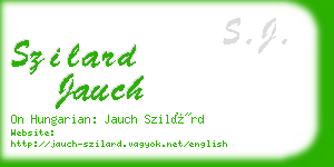 szilard jauch business card